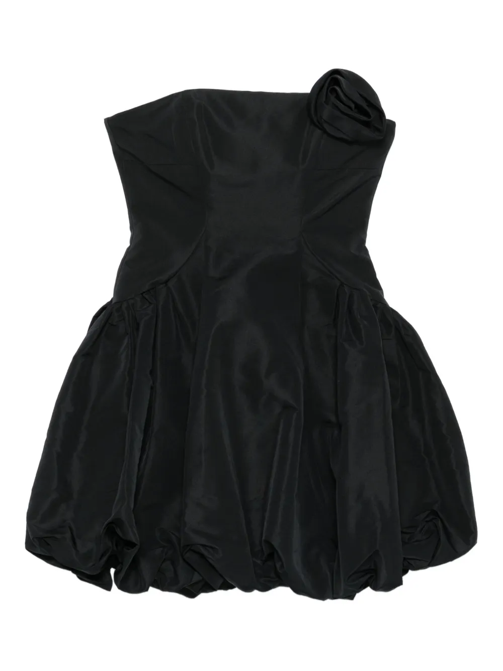 

Мини-платье без бретелек с цветочным принтом Cult Gaia, черный