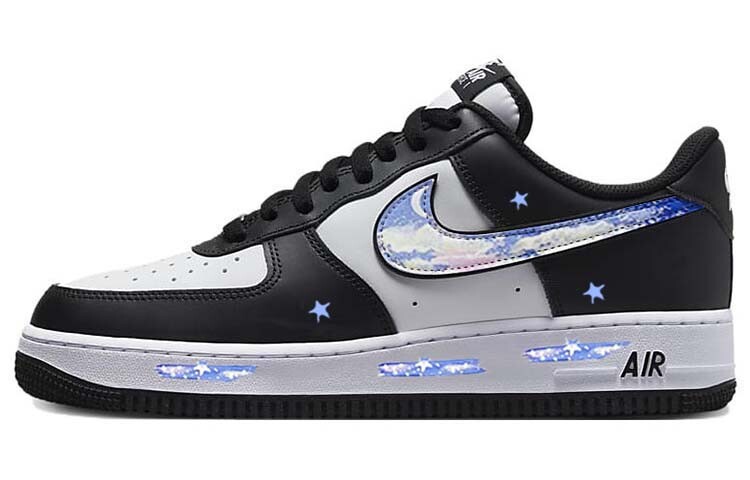 

Кастомизированные кроссовки Nike Air Force 1 Skateboarding Shoes Men, черный/белый