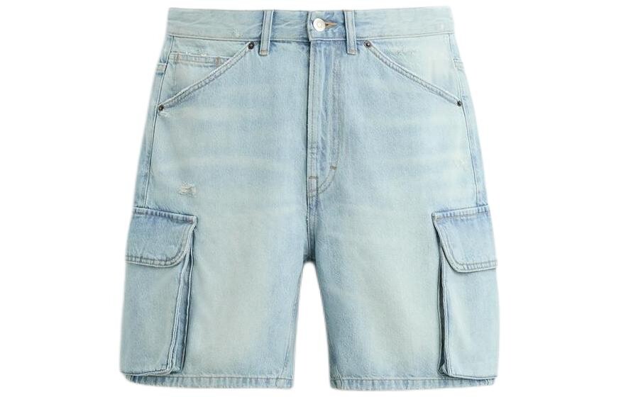 

Джинсовые шорты мужские синие Zara, синий