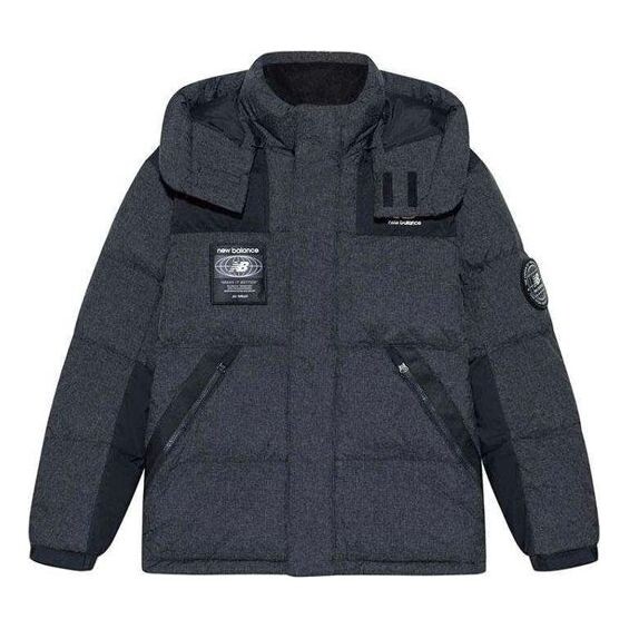 

Куртка с капюшоном теплая куртка New Balance, серый