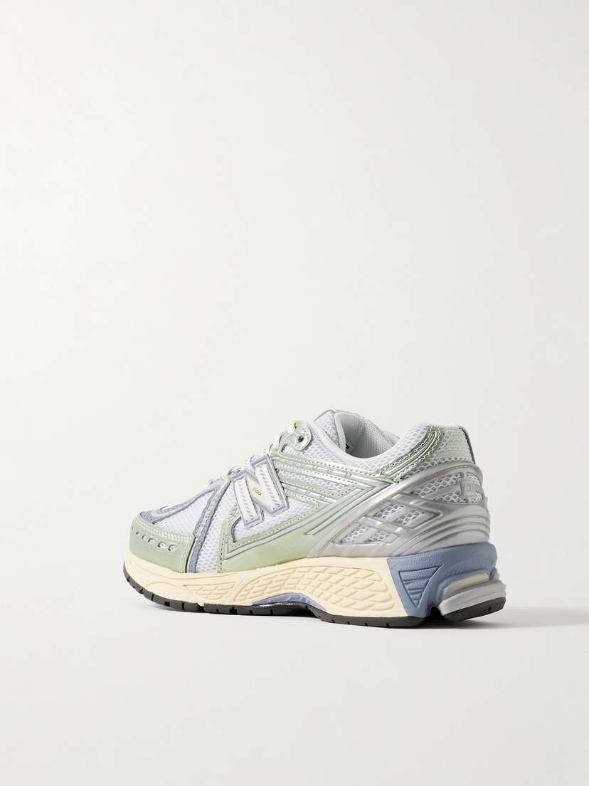 Кроссовки 1906R из металлизированной кожи и замши New Balance, голубой — фото 3