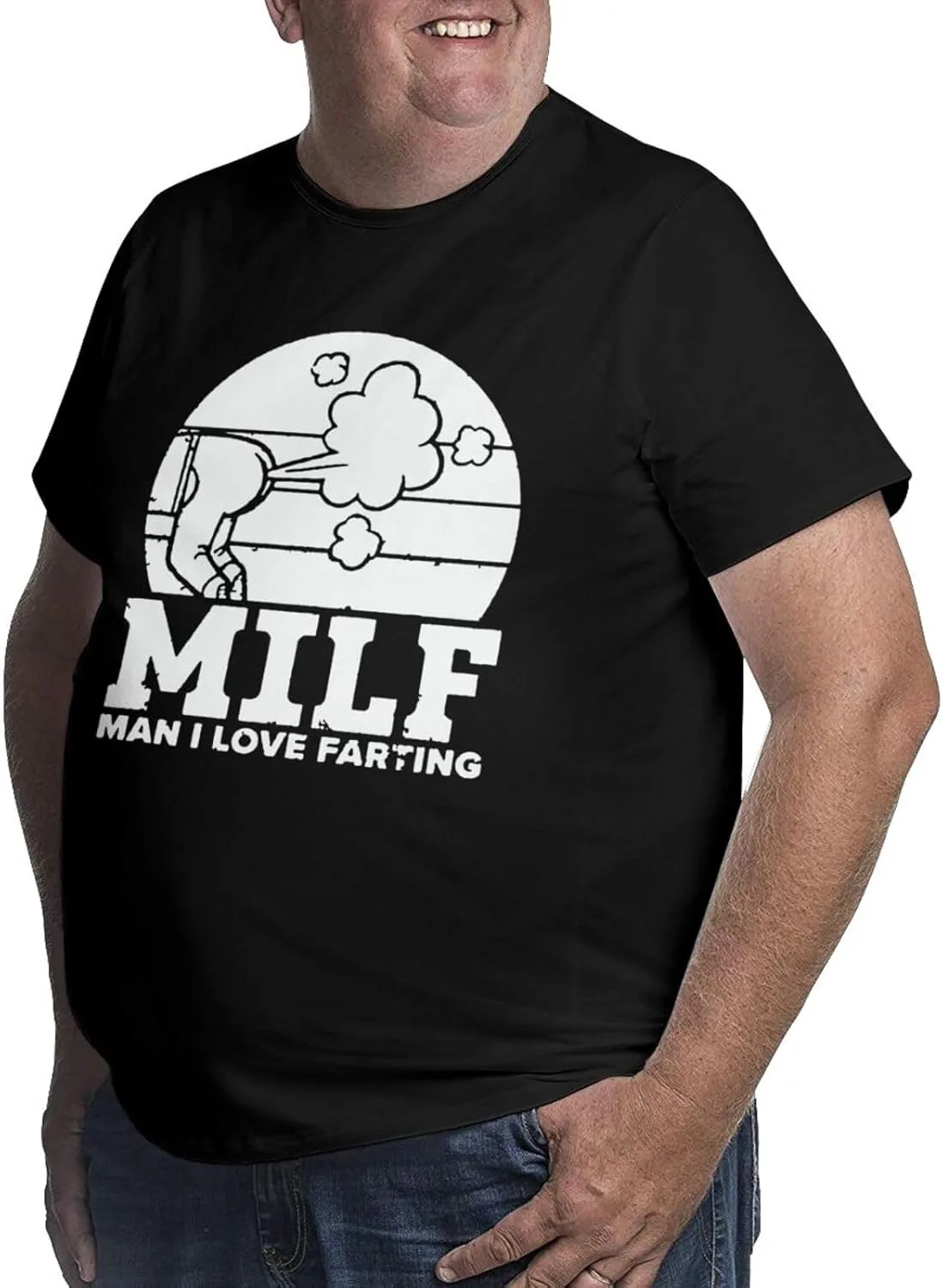 Футболка Love to Fart мужская летняя, Crewneck, Hip Hop, Fat Size — фото 2