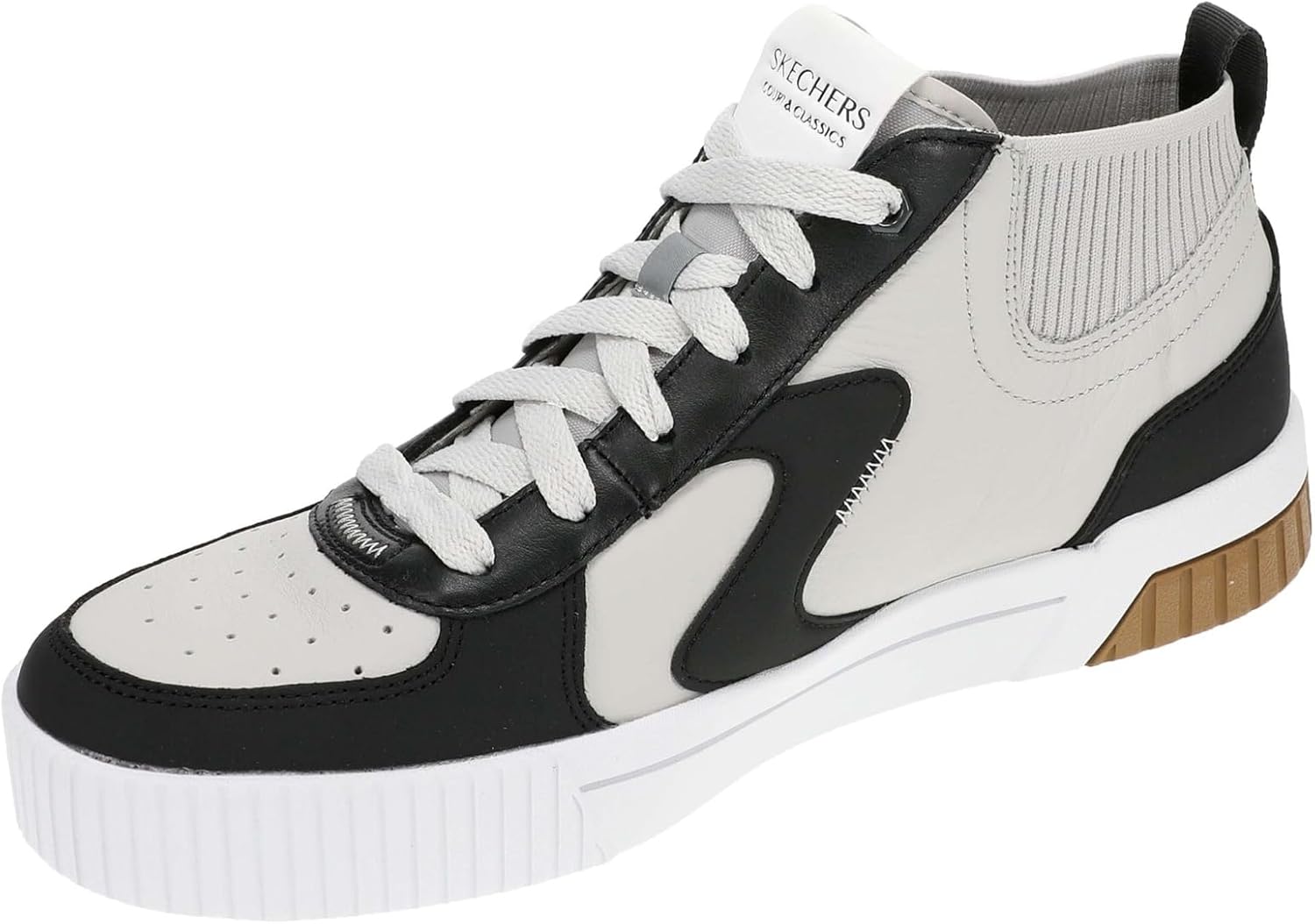 Мужские кроссовки Skechers Court Classics Jade-254046, черный — фото 4