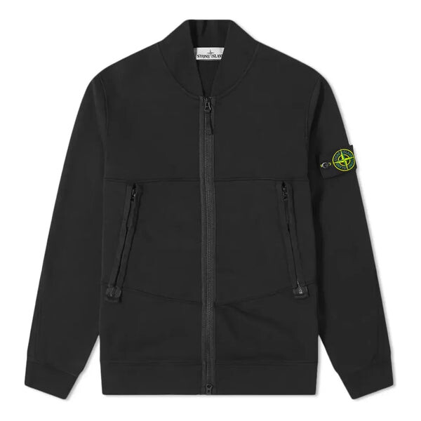 

Куртка garment dyed bomber jacket 'black' Stone Island, черный