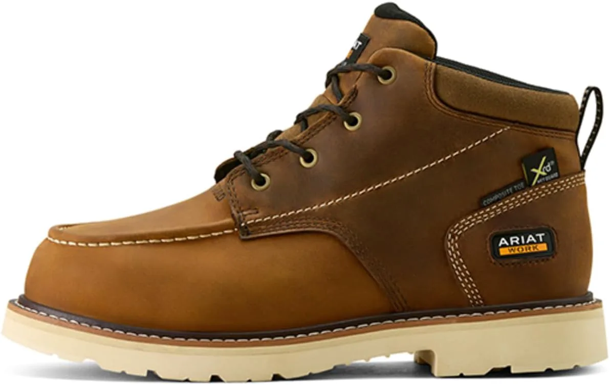 Мужские рабочие ботинки ARIAT Rebar Lift Chukka с защитным носком и композитной вставкой, коричневый — фото 2
