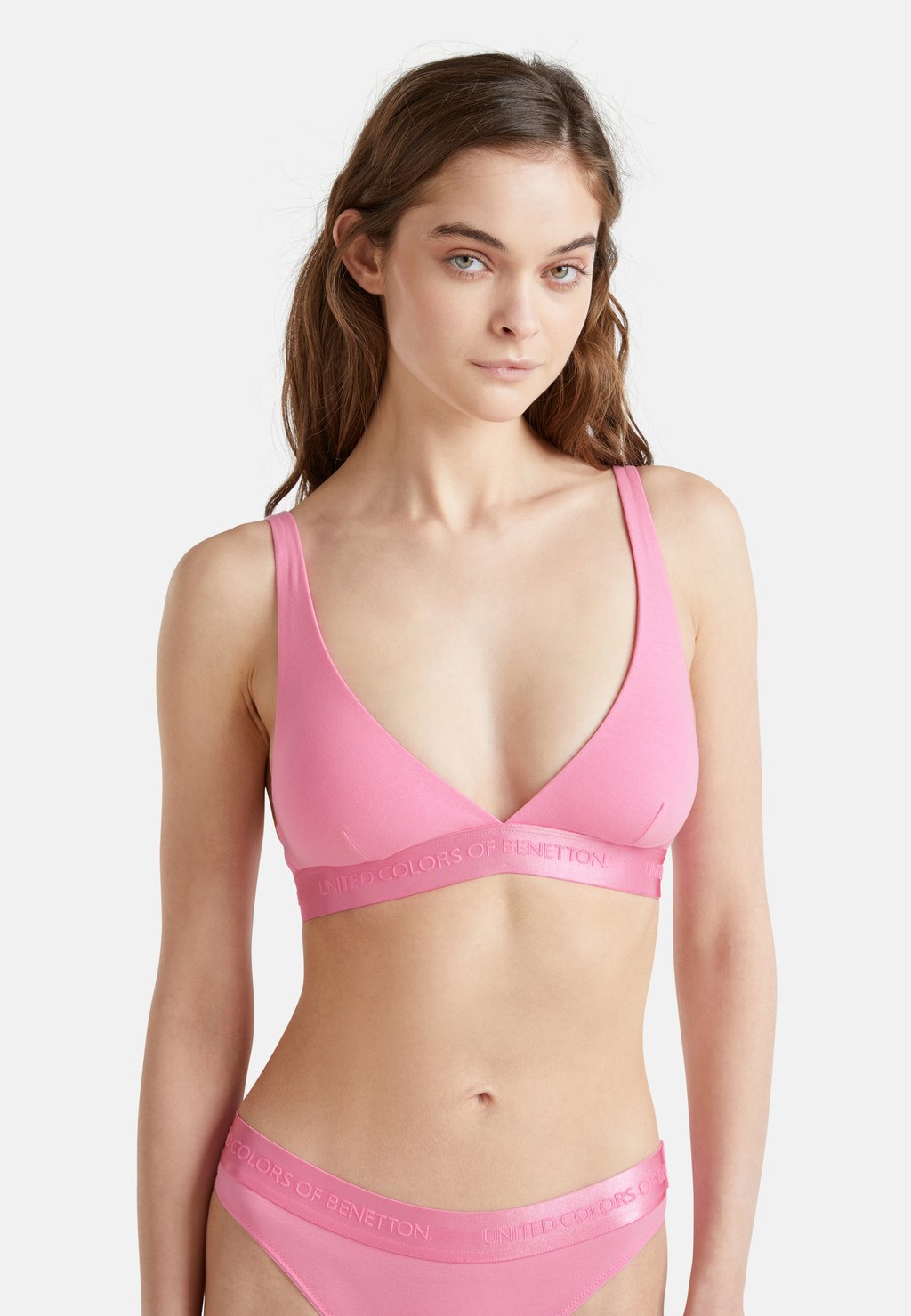 

Треугольный бюстгальтер STRETCH United Colors of Benetton, розовый