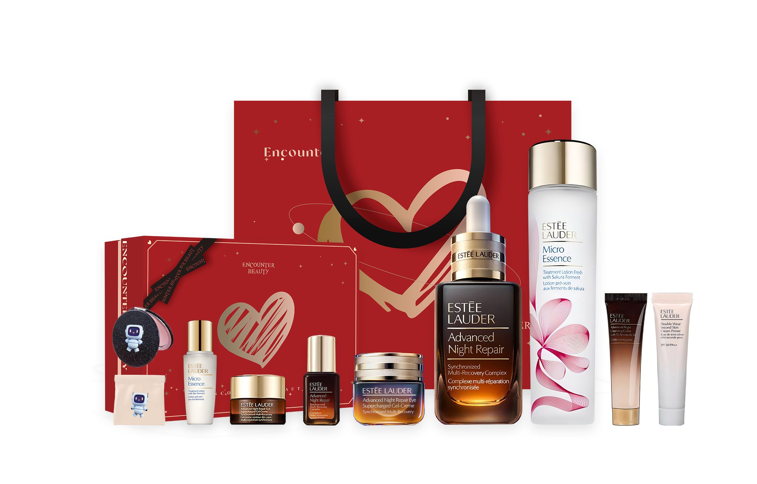 

Набор косметики celebrity box для уменьшения морщин, подтяжки и восстановления, 8 предметов ESTEE LAUDER