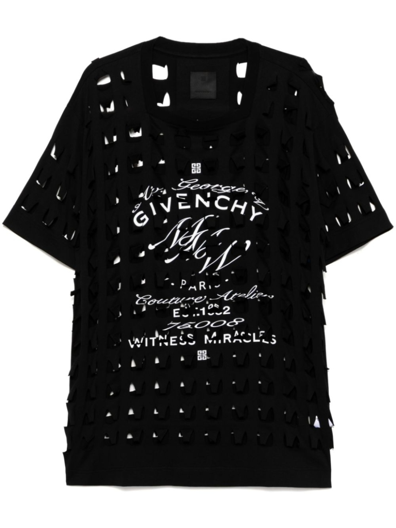 

Givenchy футболка с вырезом, черный