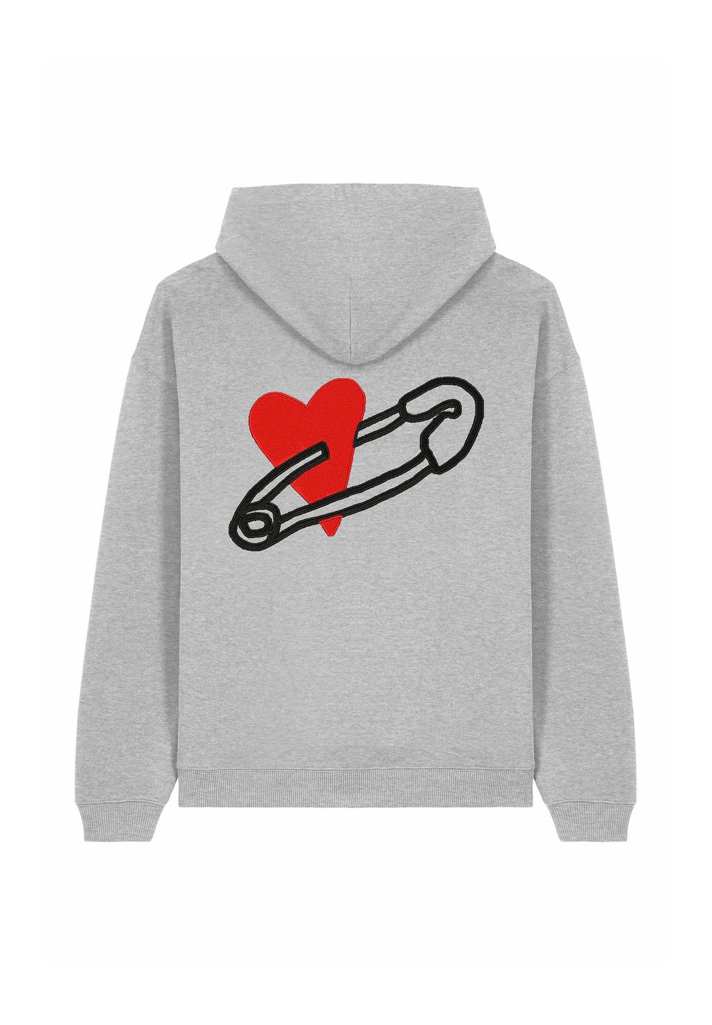 

Толстовка COEUR PINS BACK EMBROIDERY UNISEX - Hoodie Mira Paris, пятнистый серый