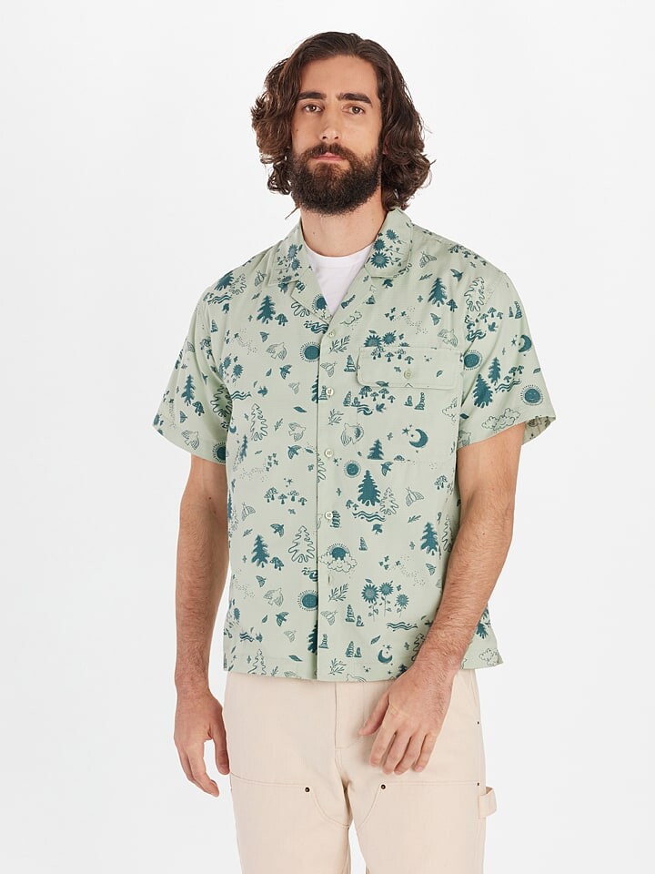 

Рубашка Marmot Funktionshemd Muir Camp Novelty, зеленый