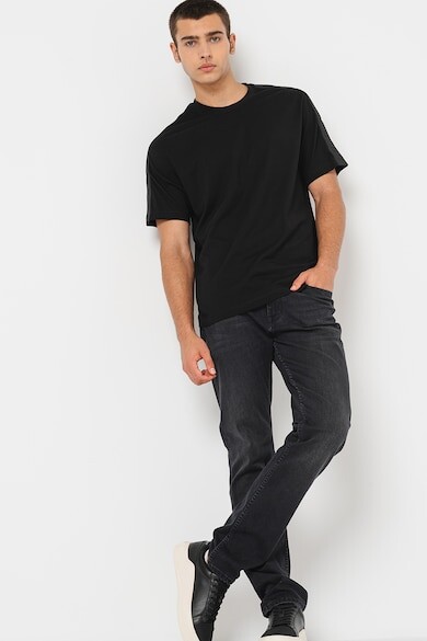 

Хлопковая футболка с логотипом ARMANI EXCHANGE, черный