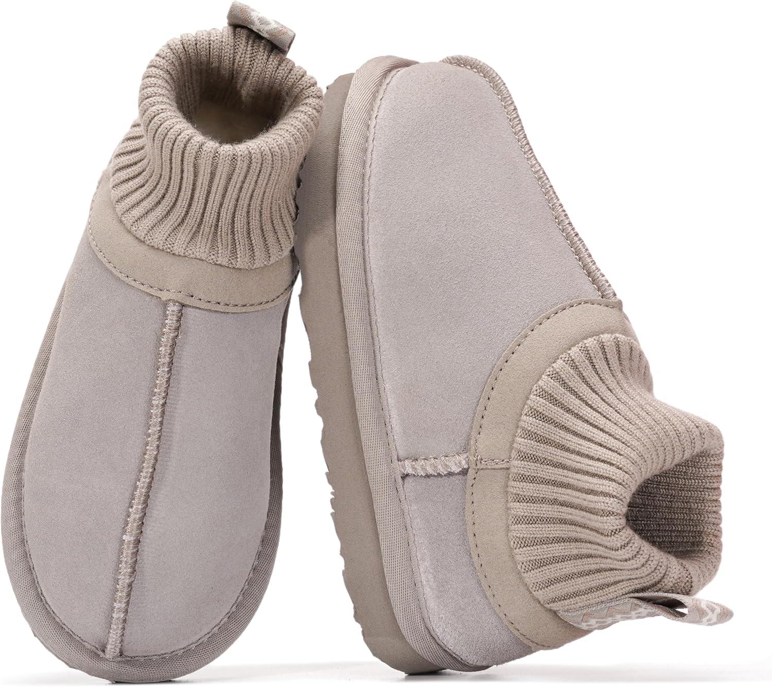 

Детские тапочки Project Cloud из 100 натуральной кожи и австралийской овчины- мягкие, с эффектом памяти, нескользящие, пушистые. Обувь для девочек и мальчиков, детская обувь унисекс, серый