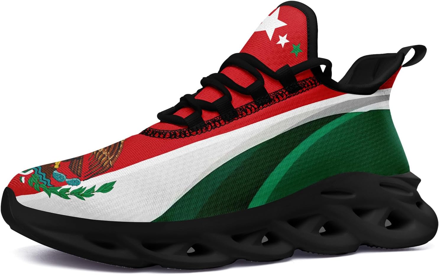 

Модные кроссовки с флагом Мексики для мужчин и женщин, сетчатые, легкие, дышащие, стильные спортивные кроссовки Awsole, белый/черный/красный/зеленый