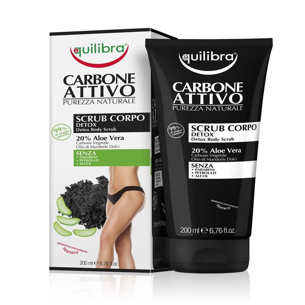 

Скраб для тела Exfoliante Corporal De Carbón Activo Vegetal Equilibra, 200 мл