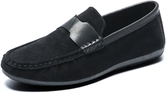Лоферы, кожа нубук, Black PUGHGAETZF