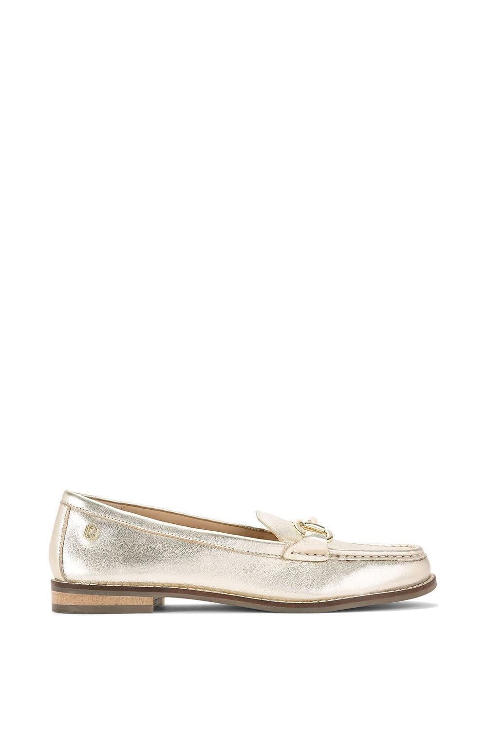 

Кожаные туфли на плоской подошве Snap Carvela, металлик