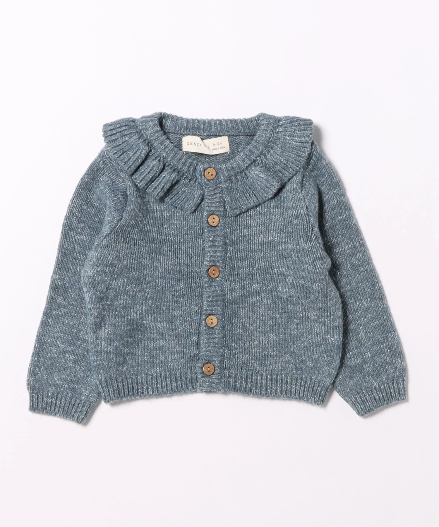 [Bs] [it] [Quincy Mae] 25AW / Кардиган с воротником-рюшами