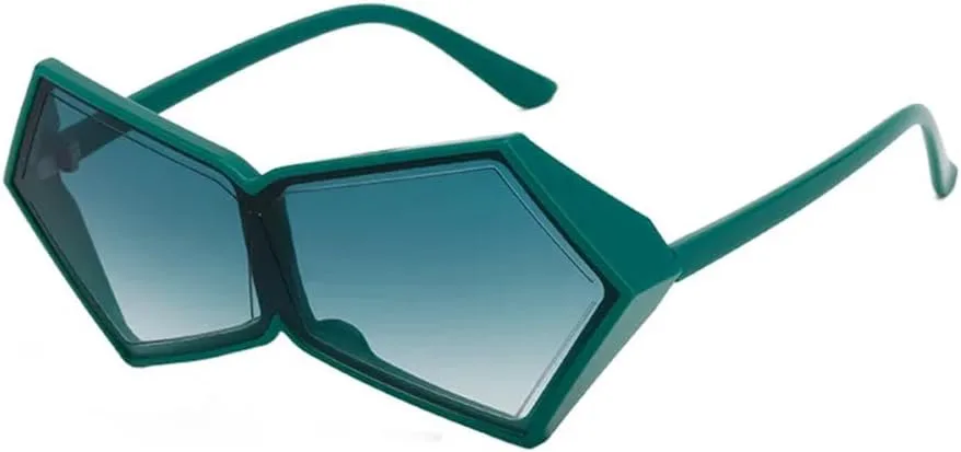 

Солнцезащитные очки MUTYNE в крупной оправе неправильной формы с пятиугольным оправой, для женщин и мужчин, роскошные винтажные солнцезащитные очки, Green