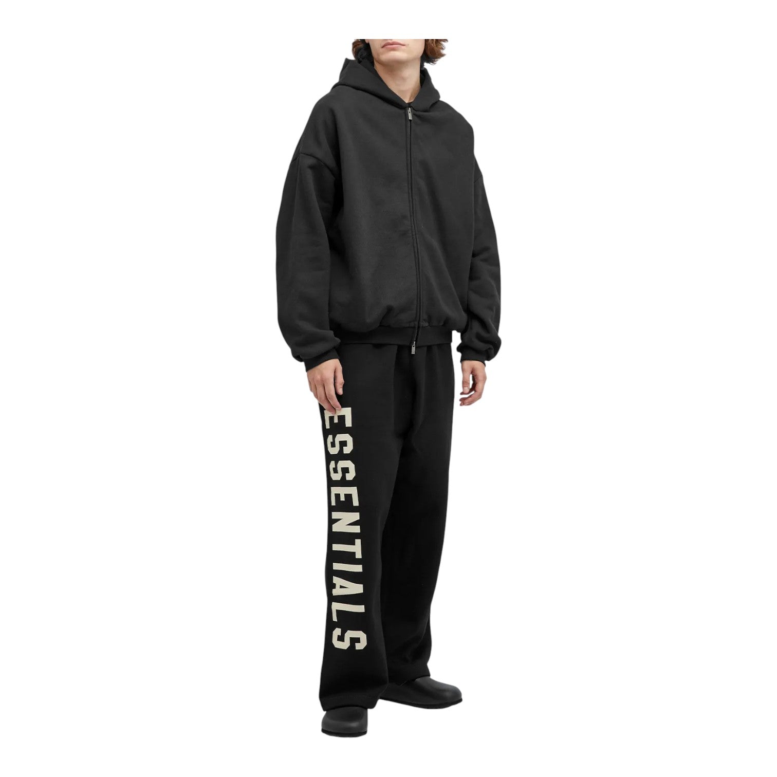 Брюки Fear of God Essentials Fleece Relaxed Sweatpant 'Black' — фото 2