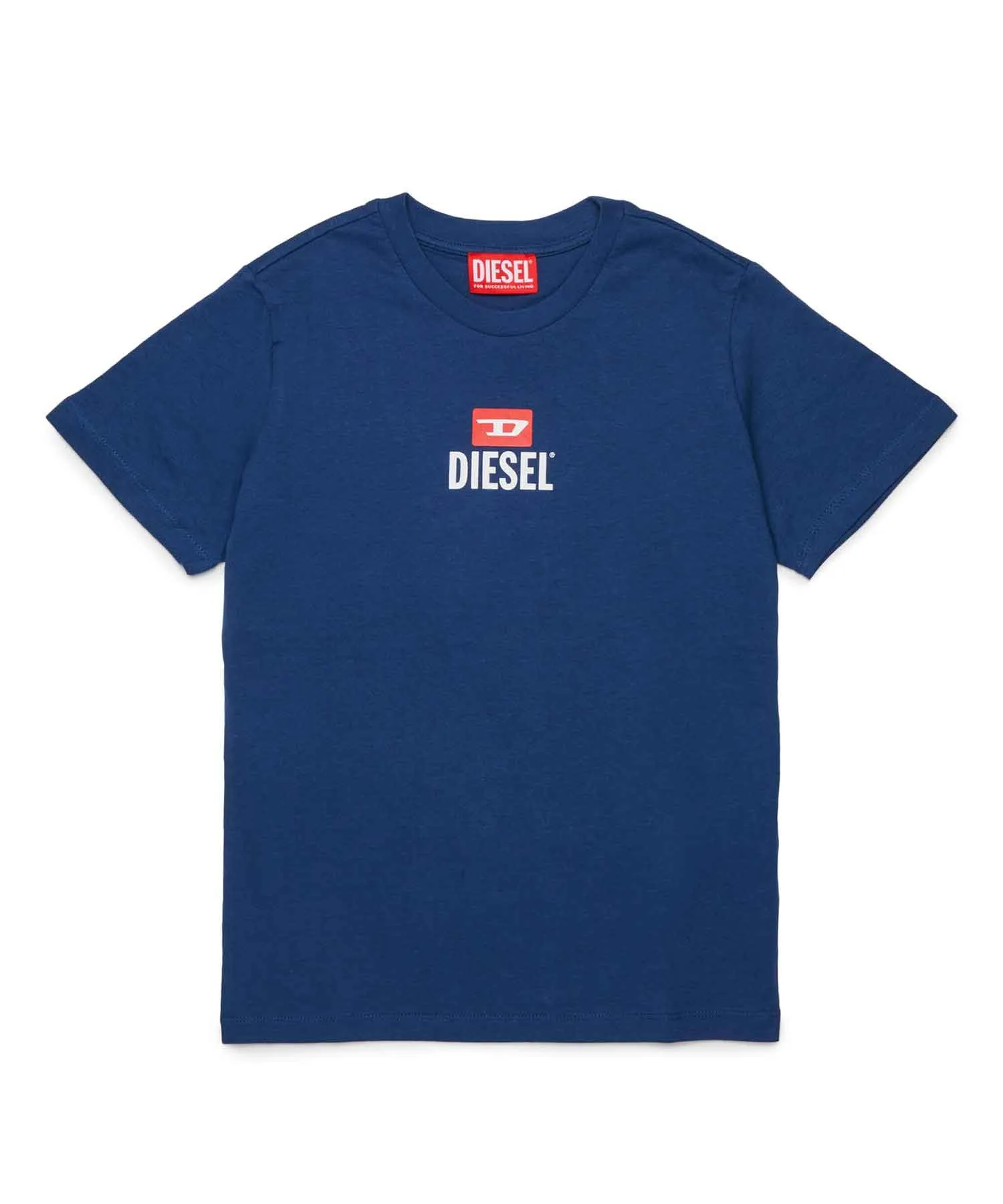 Унисекс футболка с логотипом DIESEL KIDS синяя