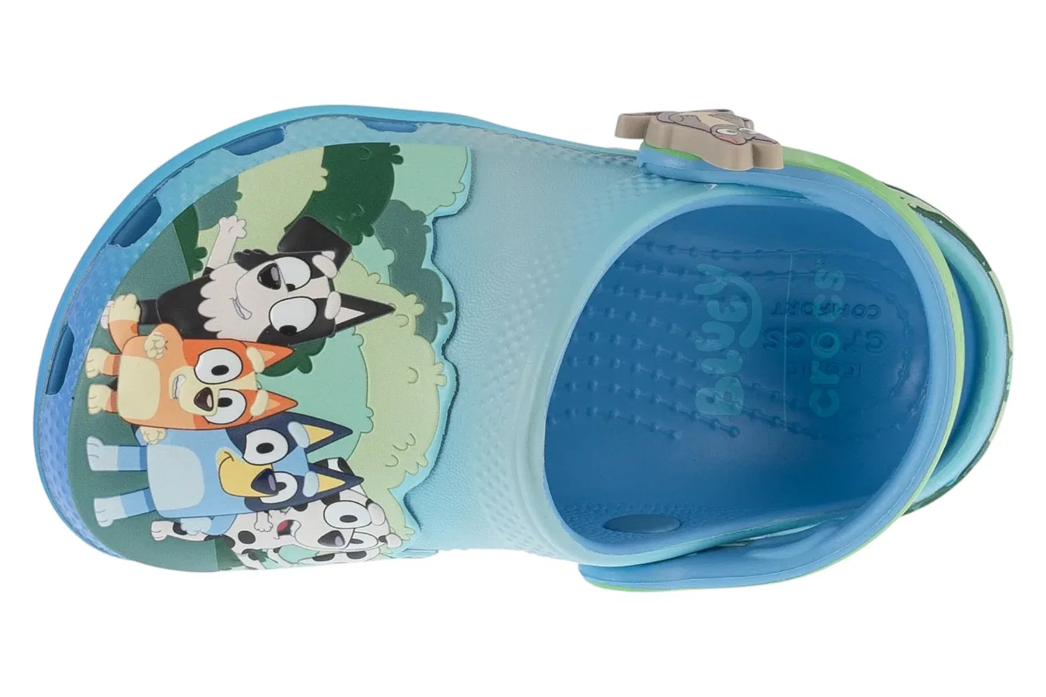 Босоножки классические голубые Crocs — фото 3