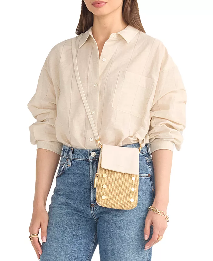 

VIP Mini Mobile Leather Crossbody (кожаная мини-сумка через плечо) Hammitt, белый