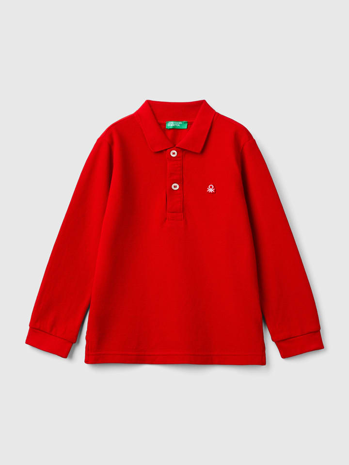 

Рубашка-поло Benetton, красный