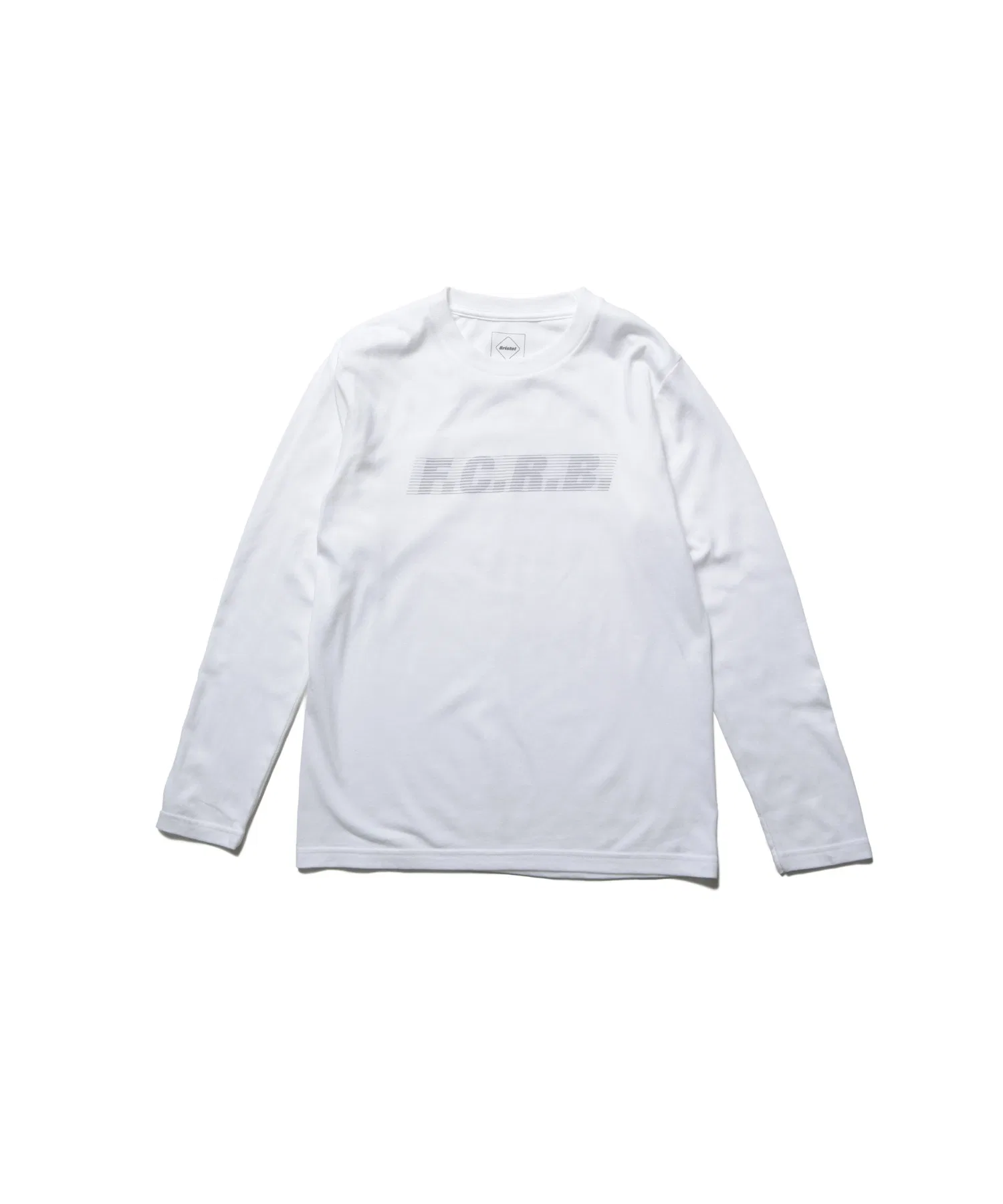 Детская футболка с длинным рукавом F.C.Real Bristol EFFECT LINE LOGO белая