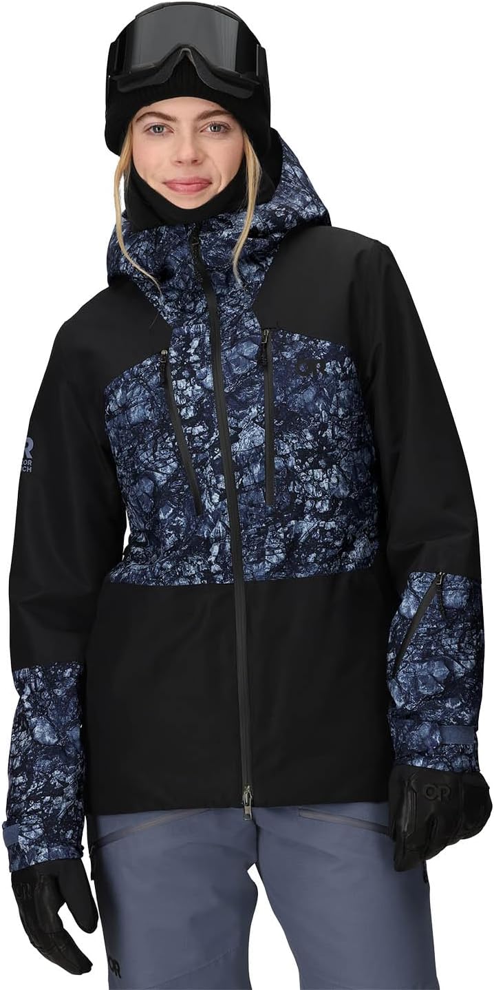 

Женская куртка Powderverse от Outdoor Research, Summit Granite Print/Black