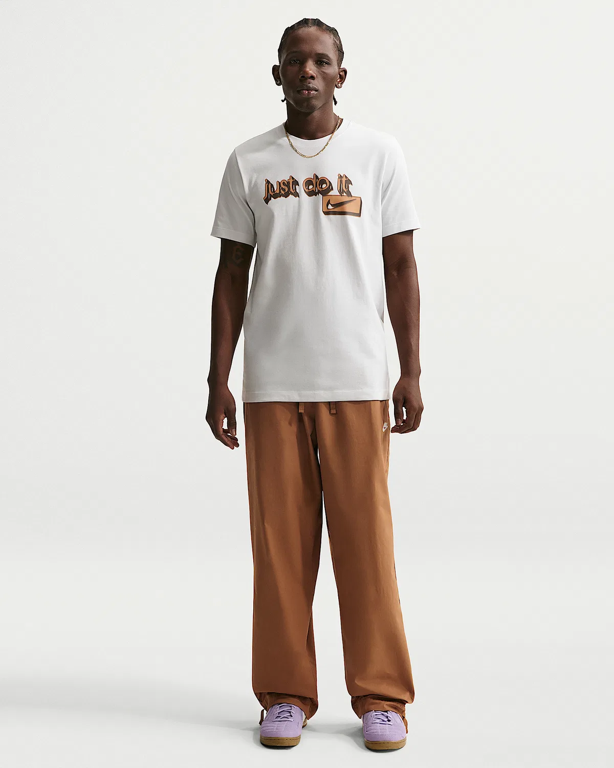 Мужские штаны Nike Sportswear Club, Ale Brown/White