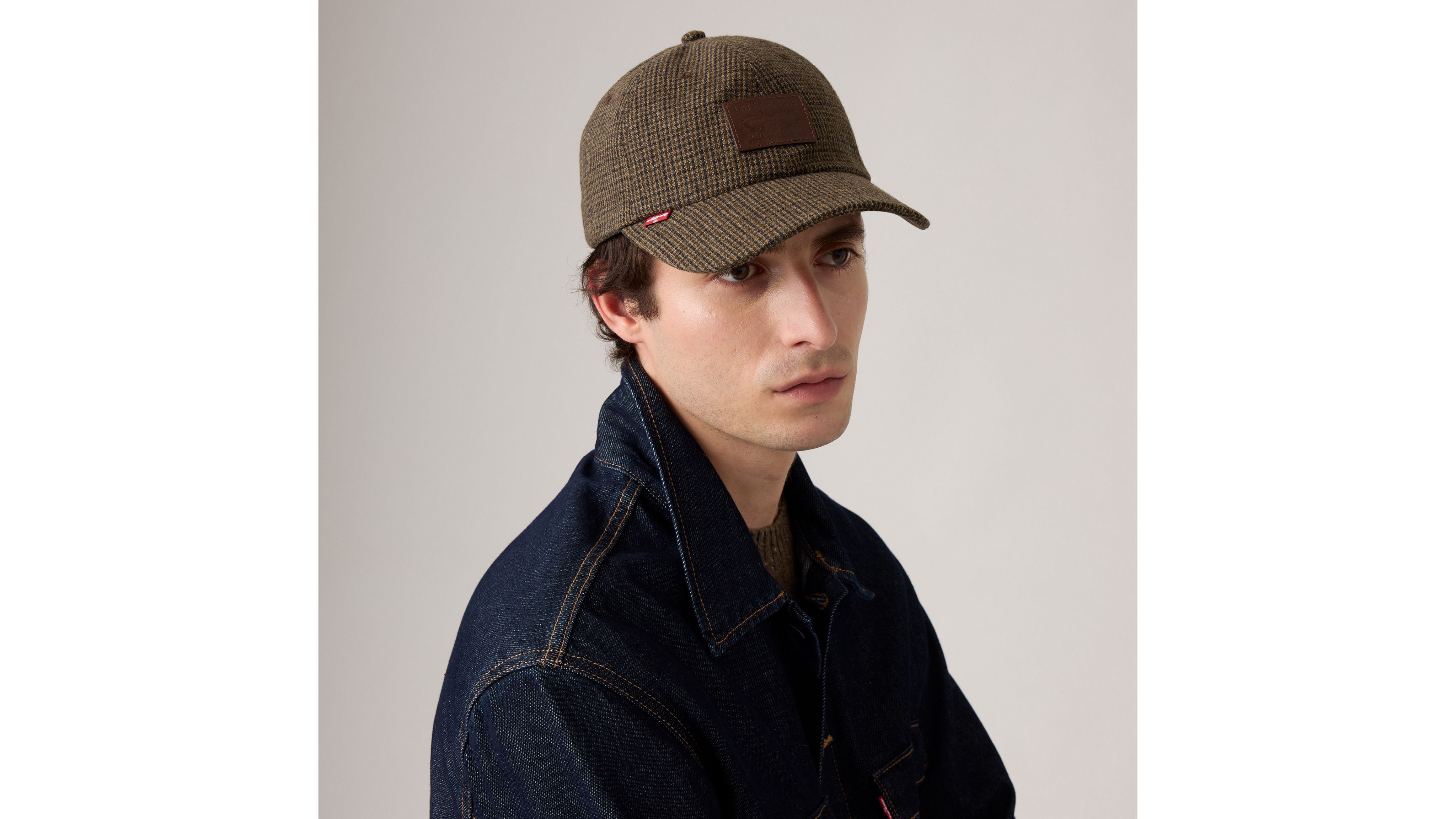 

Свободная кепка Dad Heritage Levi's, Houndstooth Cord Kha - Brown