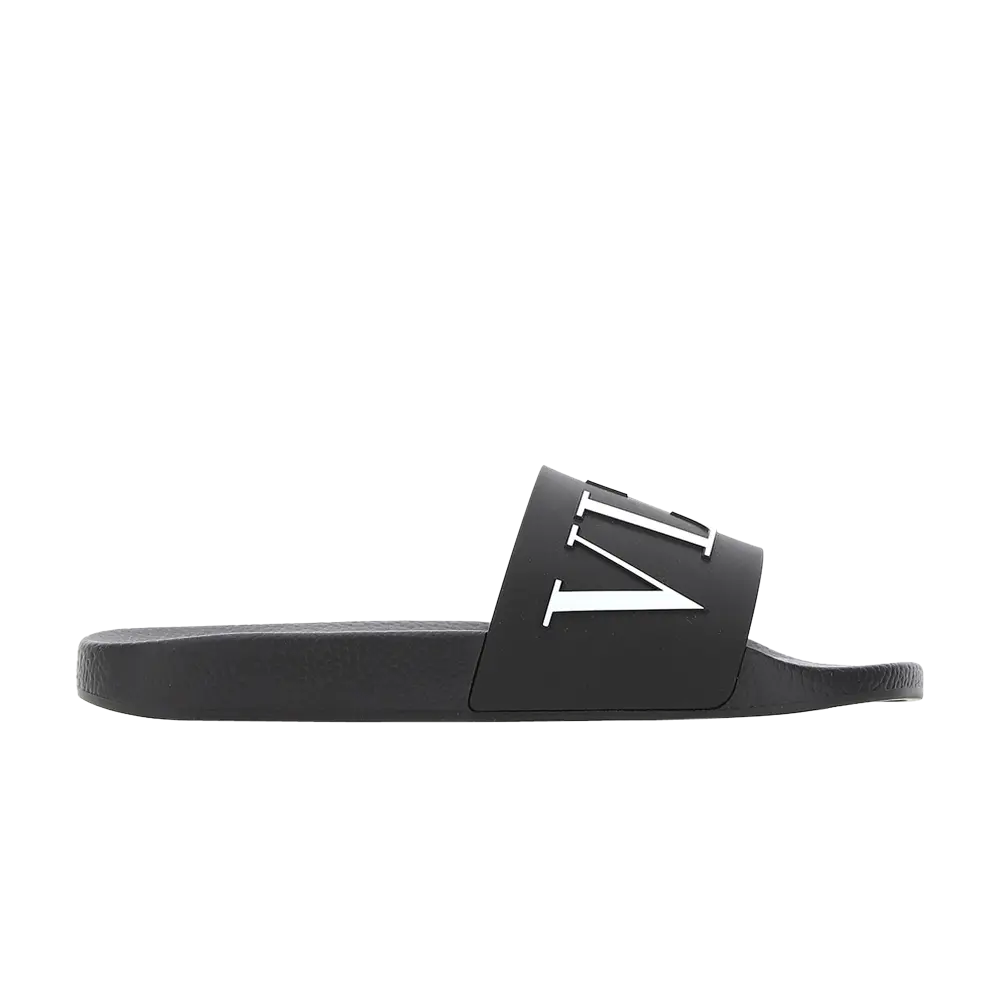 Шлепанцы Valentino VLTN Rubber Slider, черный