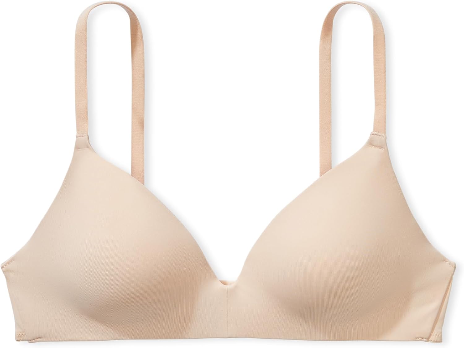 Бюстгальтер Victoria's Secret Women's Pink Wear Everywhere Lightly Lined Wireless, светло-бежевый — фото 3