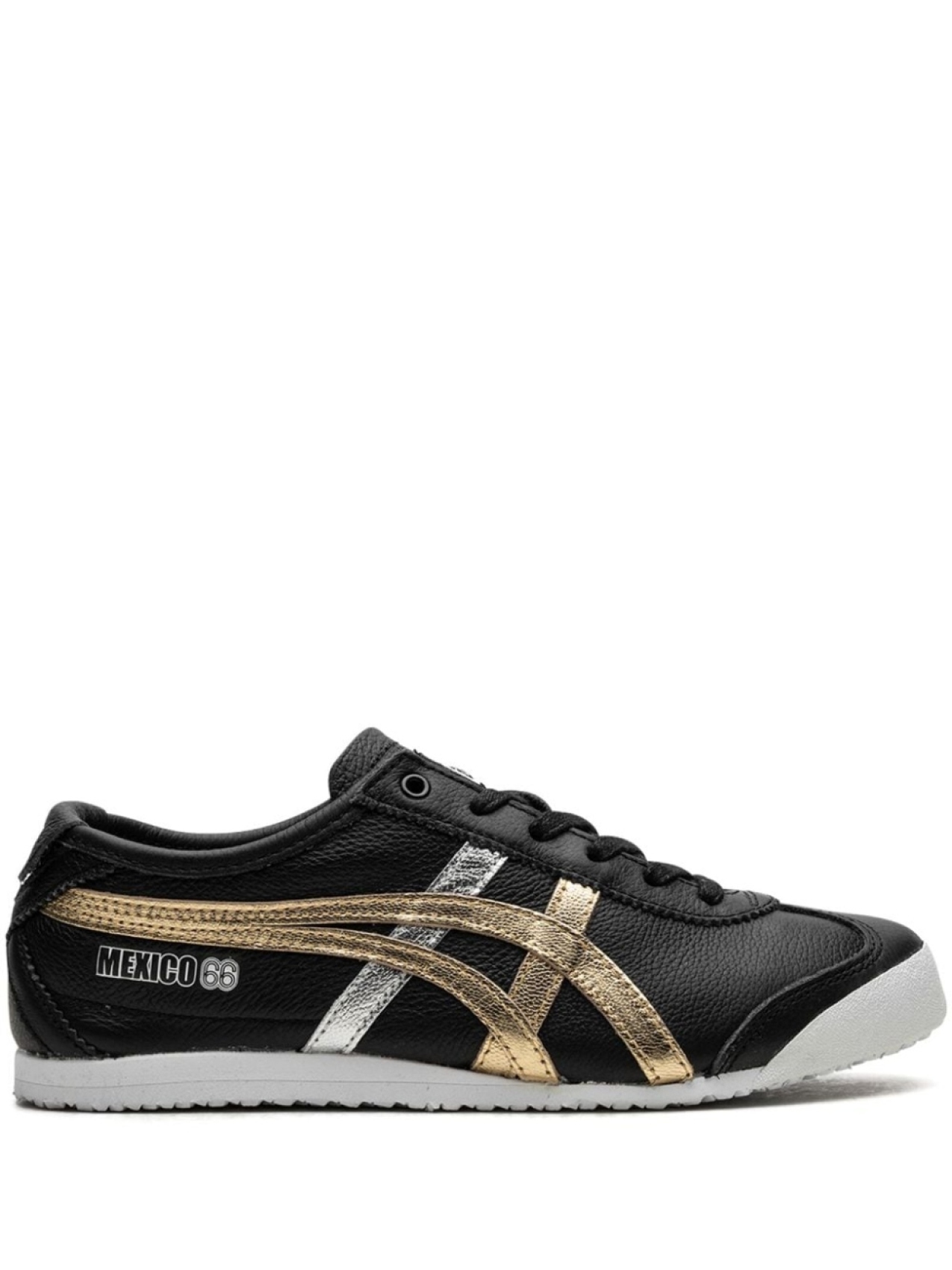 

Onitsuka Tiger кроссовки Mexico 66 Black Gold Silver, черный