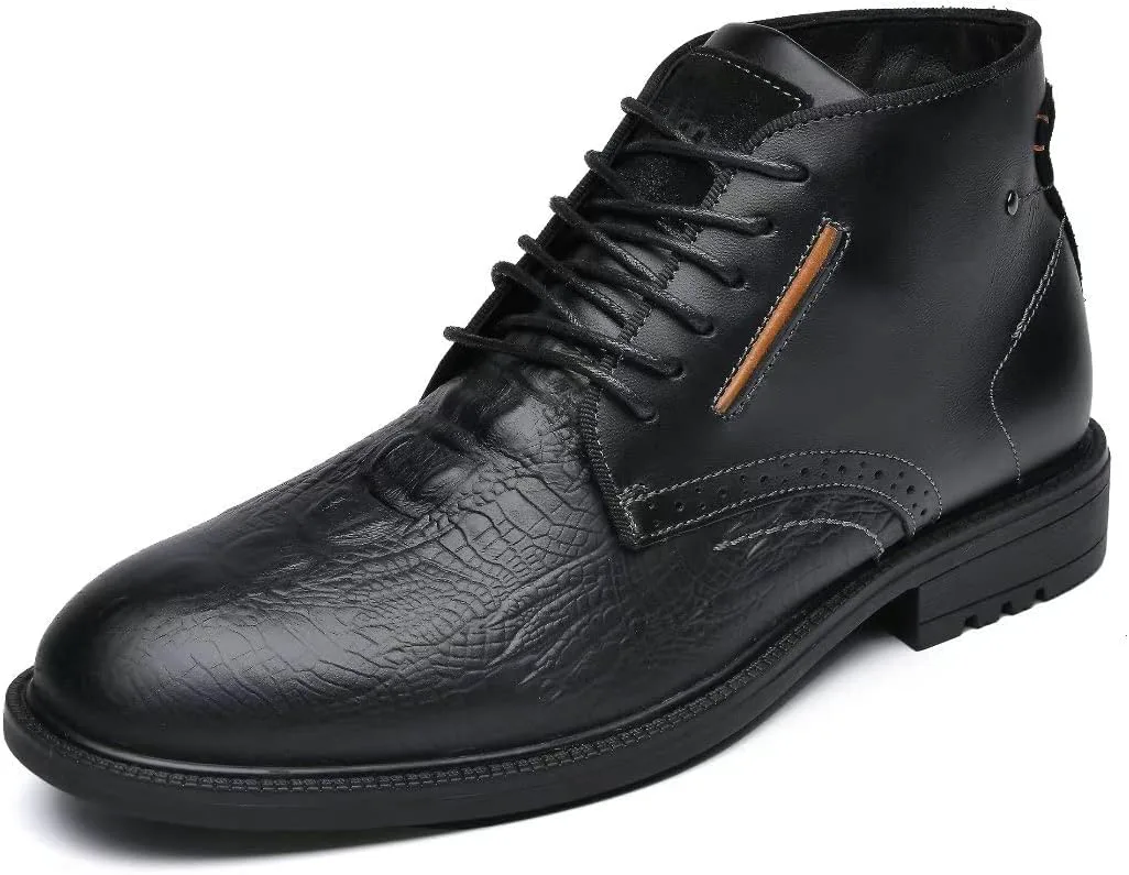 Мужские ботинки Arkbird Chukka из натуральной кожи, классические повседневные ботинки оксфордского стиля, черный — фото 2