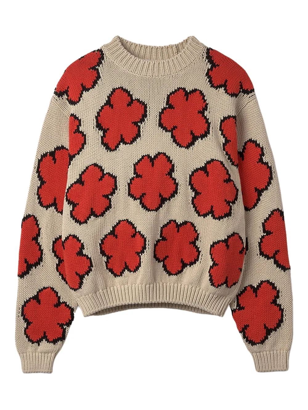 

Джемпер вязки интарсия KENZO, нейтральный