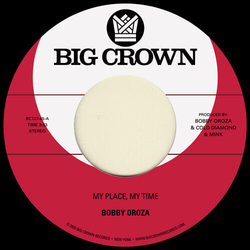 

Сингл 7" Oroza, Bobby: My Place, My Time / Through These Tears