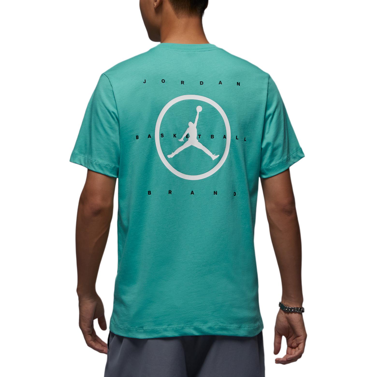 Jordan Футболка мужская Washable Water Duck Cyan/White/Black — фото 4
