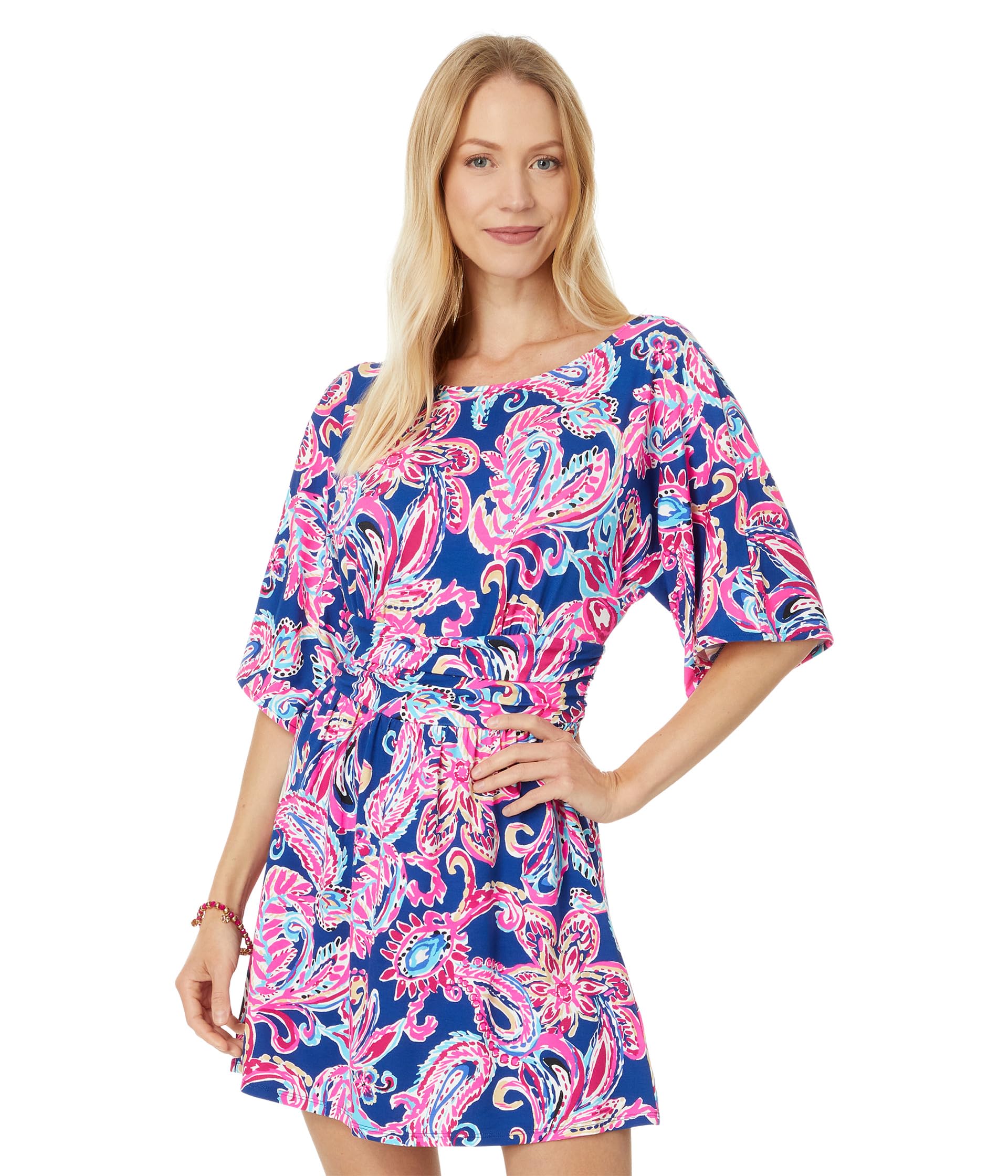 

Комбинезон Lilly Pulitzer Parigi Boat Neck Romper, цвет Multi Flitting About