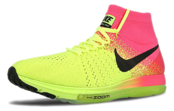 Кроссовки zoom all out flyknit oc Nike, желтый — фото 3