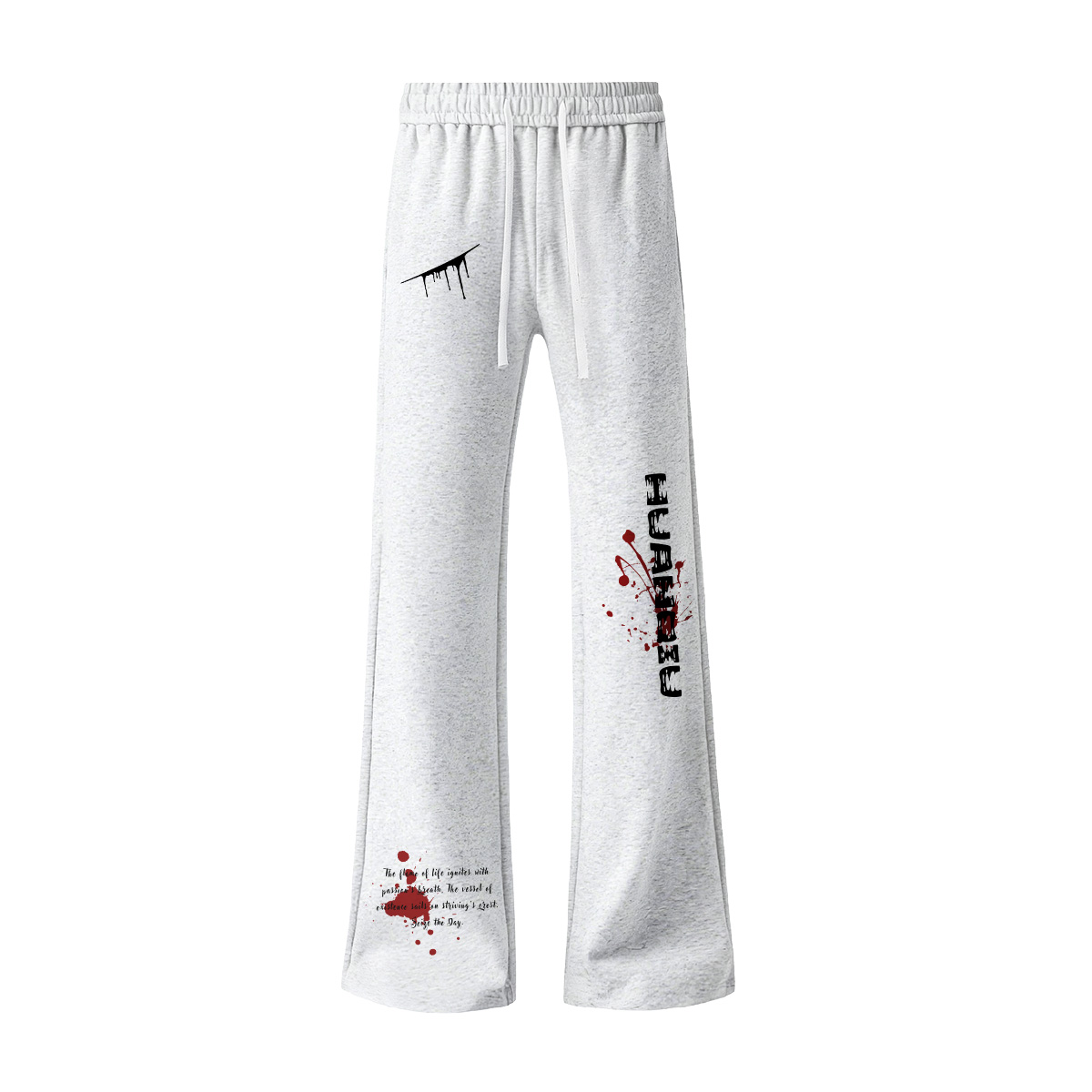 

Повседневные брюки Unisex Moderate Scimitar HUANQIU, белый heather серый