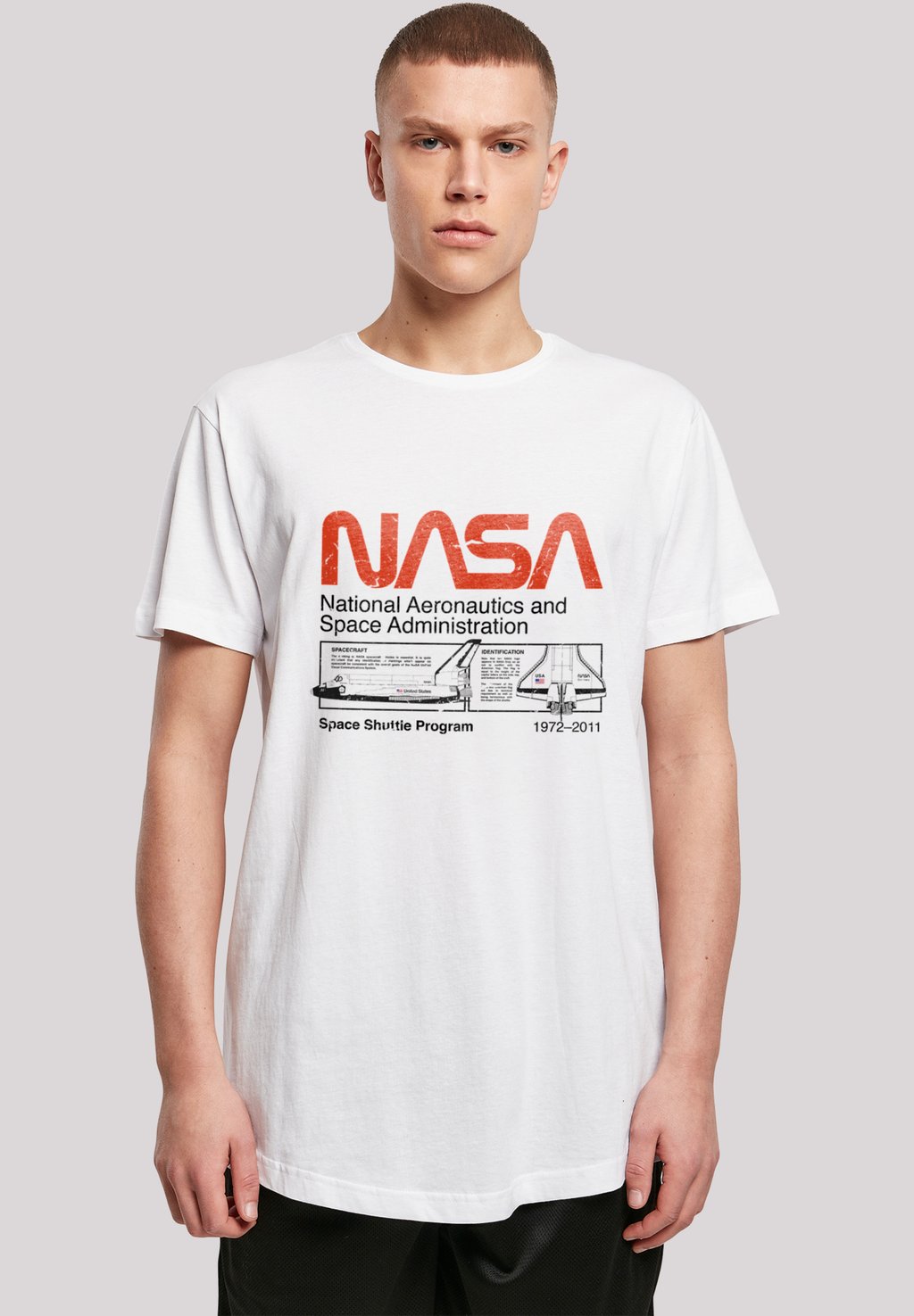 

Футболка с принтом NASA Classic Space Shuttle F4NT4STIC, белый