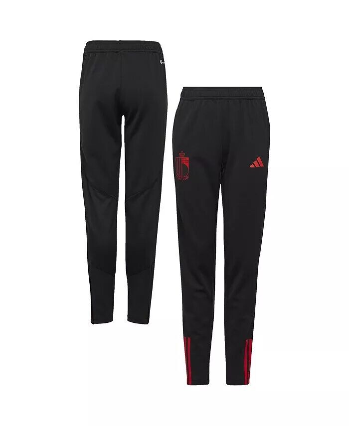 

Черные тренировочные брюки Big Boys сборной Бельгии AEROREADY Adidas