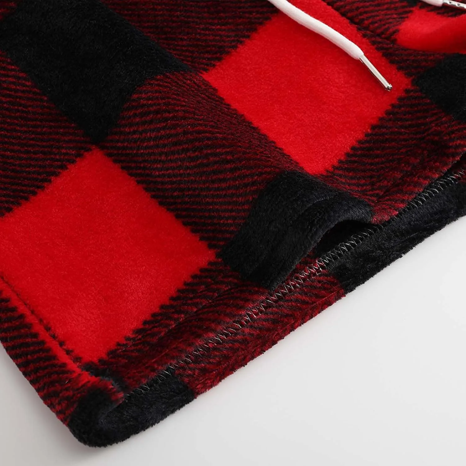 Шорты женские Soft Plaid с эластичным поясом на шнурке — фото 2