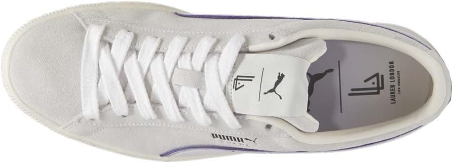 Мужские замшевые кроссовки PUMA X L London на шнуровке, повседневные - серые — фото 4