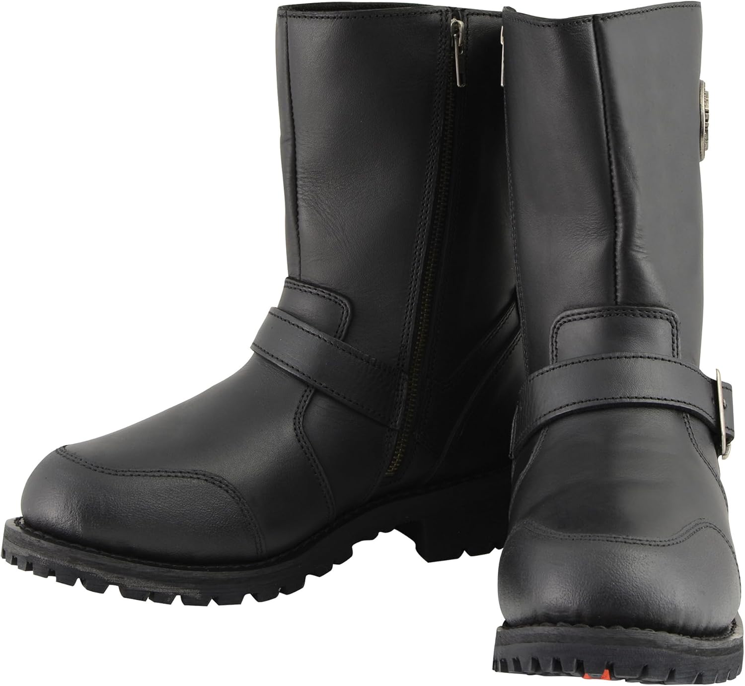 Мужские классические мотоциклетные сапоги Milwaukee Leather длиной 9 дюймов, черные, с защитой переключателя передач MBM9090, черный — фото 3