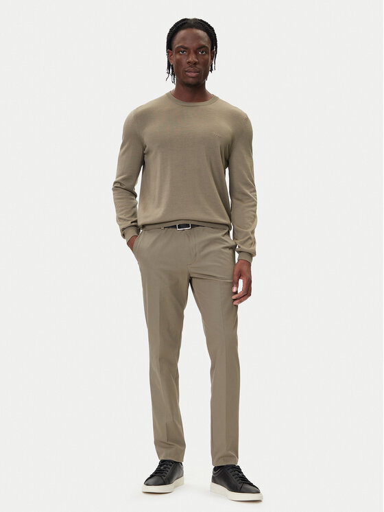 Чиносы slim fit P-Kaiton1 50543945 Boss, бежевый — фото 2
