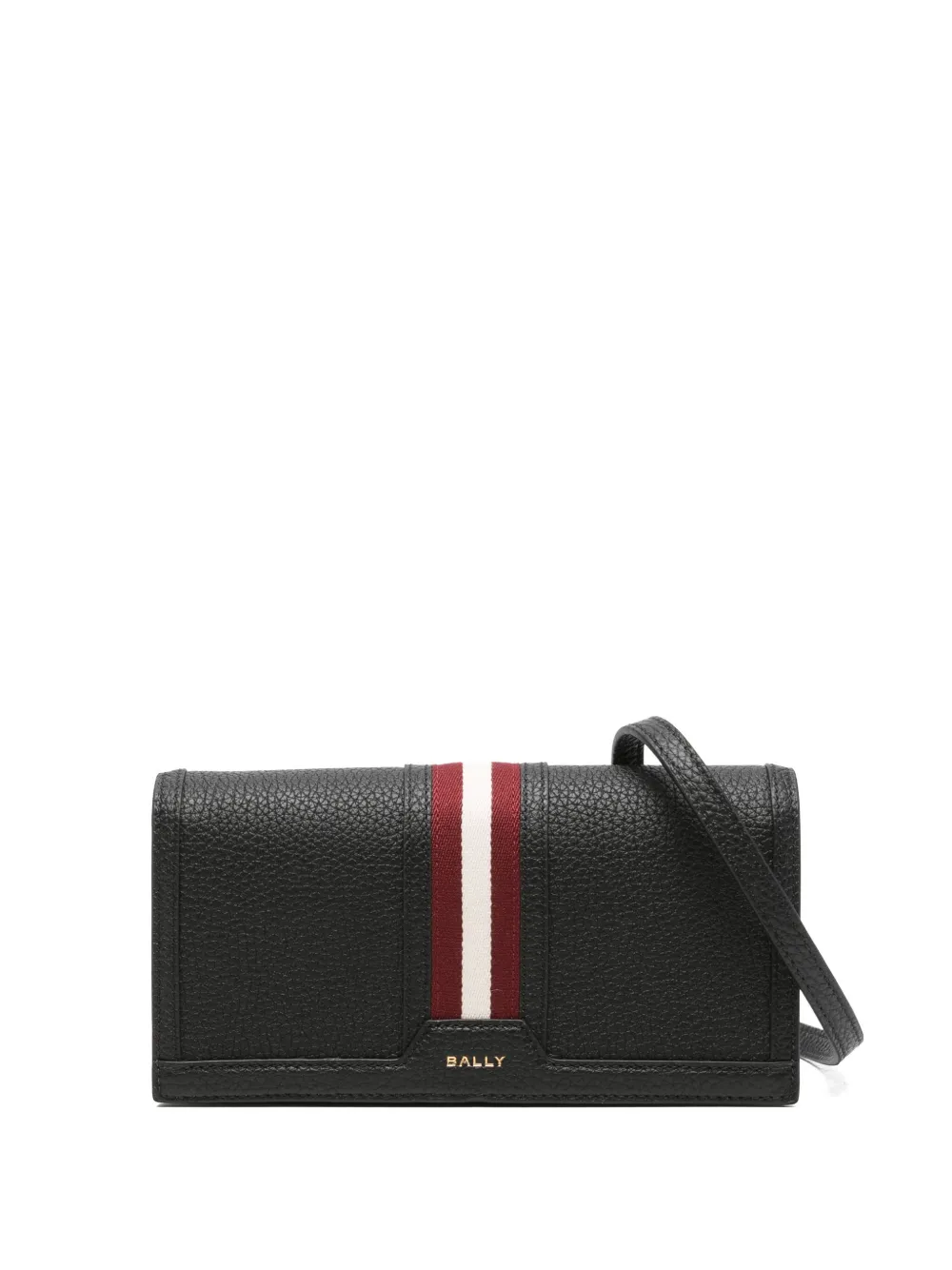 

Сумка через плечо в полоску Bally, черный