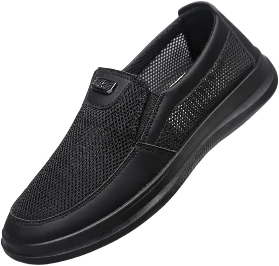 Лоферы мужские с противоскользящей подошвой, Black Fusecottc