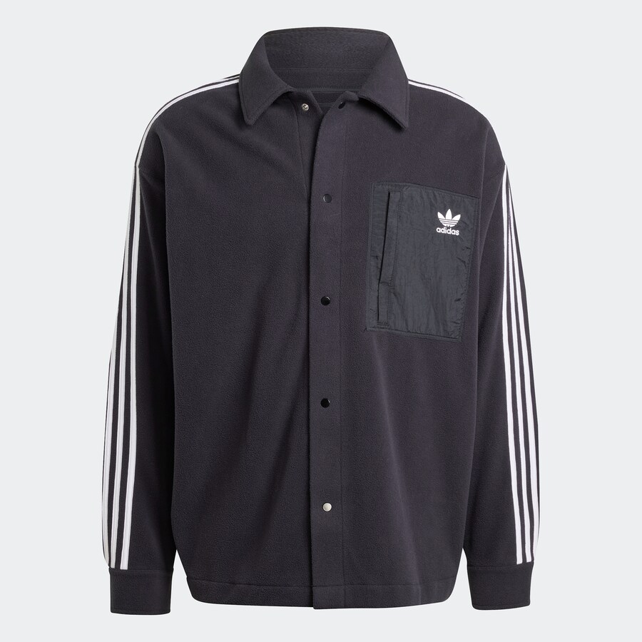 

Флисовая куртка ADIDAS ORIGINALS, черный
